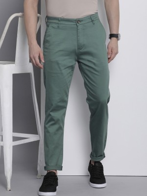 The Indian Garage Co. Slim Fit Men Green Trousers