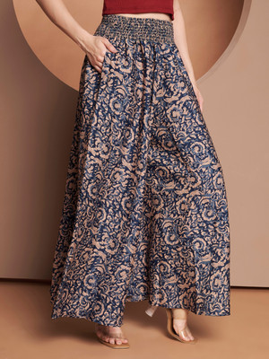OTABU Relaxed Women Blue Trousers