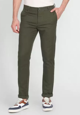 FUBAR Slim Fit Men Green Trousers