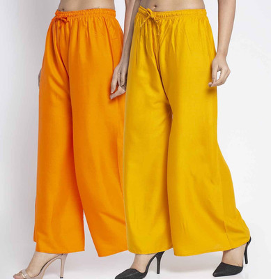 Bamboo Breeze Flared Women Multicolor Trousers