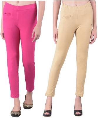 Comfort Lady Regular Fit Women Beige, Pink Trousers