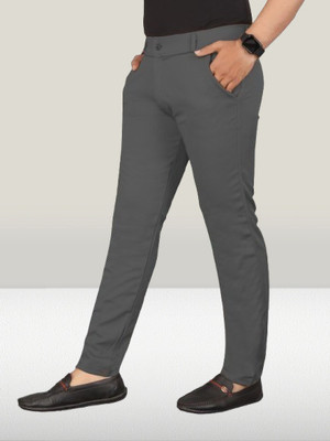 Nortex Regular Fit Men Grey Trousers