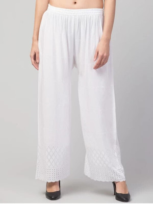 HouseOfCommon Regular Fit Women White Trousers