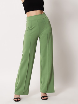 KOTTY Regular Fit Women Green Trousers