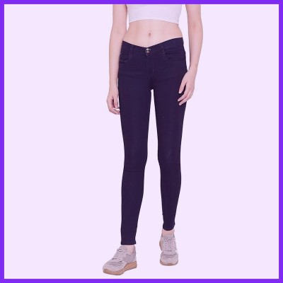 Fransi Slim Fit Women Black Trousers