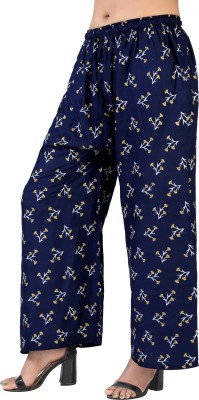 4K FASHION Relaxed Women Blue Trousers