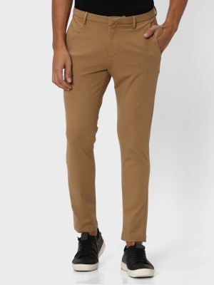 MUFTI Slim Fit Men Khaki Trousers