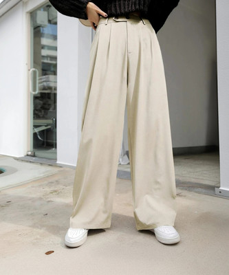 KOTTY Regular Fit Women Beige Trousers
