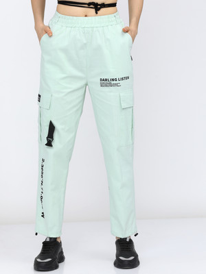 Tokyo Talkies Regular Fit Women Green Trousers