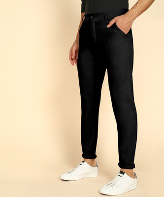 Style sync Relaxed Men Black Trousers
