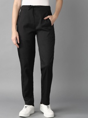 Roadster Slim Fit Women Black Trousers