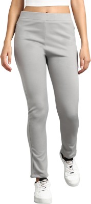 Qeboo Tapered Women Grey Trousers