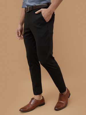 CODE by Lifestyle Slim Fit Men Black Trousers