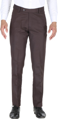 SPEC COLLECTION Regular Fit Men Brown Trousers