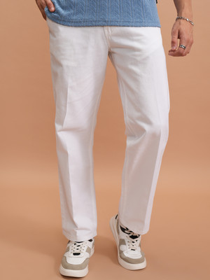 HIGHLANDER Regular Fit Men White Trousers