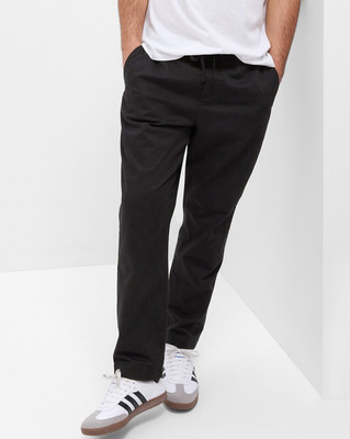 GAP Regular Fit Men Black Trousers