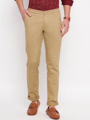 DUKE Slim Fit Men Khaki Trousers