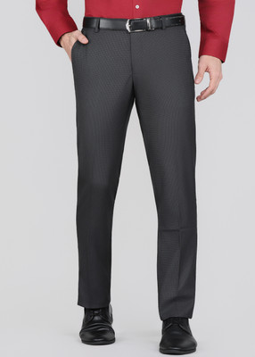 ARROW Regular Fit Men Black Trousers