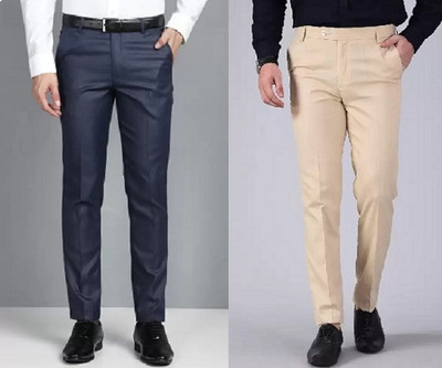 Mark Lewis Regular Fit Men Multicolor Trousers