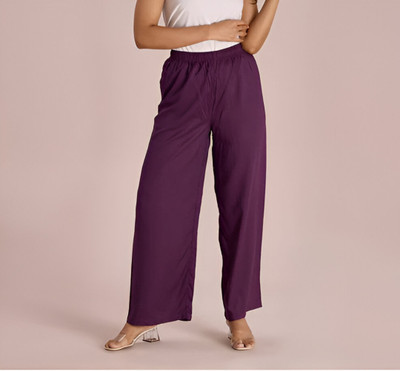 Oxinexx Relaxed Women Purple Trousers