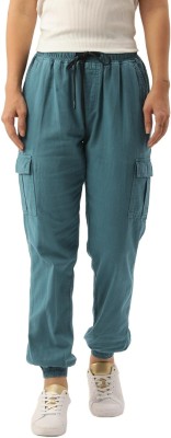 iVOC Regular Fit Women Green Trousers