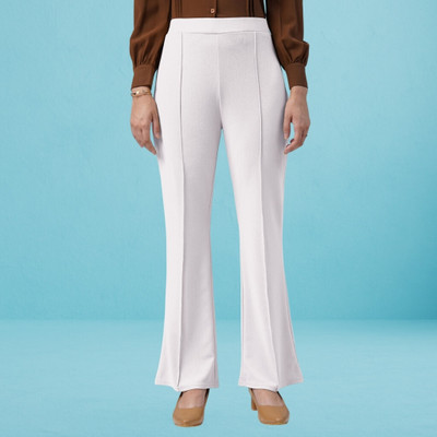 nitafashion Comfort Fit, Regular Fit Women White Trousers