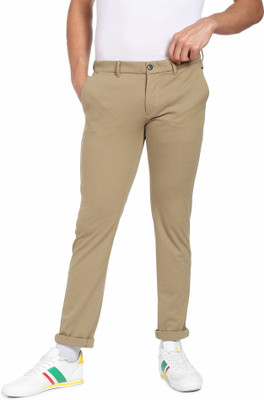 U.S. POLO ASSN. Slim Fit Men Beige Trousers