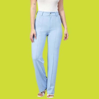 rani industries Regular Fit Women Blue Trousers