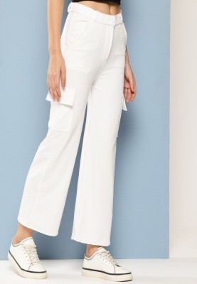 DreamBe Regular Fit Girls White Trousers