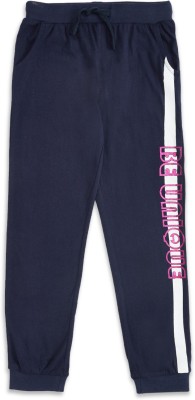 Pantaloons Junior Regular Fit Girls Dark Blue Trousers