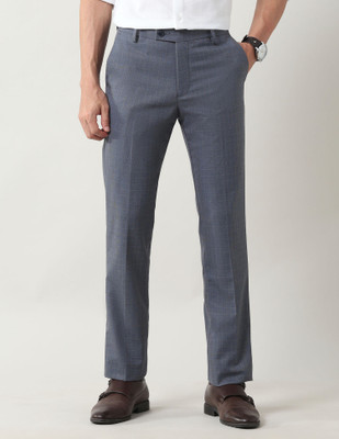 ARROW Regular Fit Men Blue Trousers