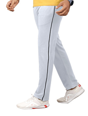 INDICLUB Loose Fit Men Silver Trousers