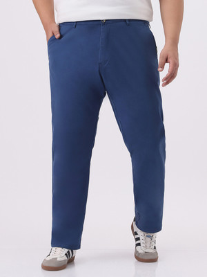 Urbano Plus Regular Fit Men Blue Trousers