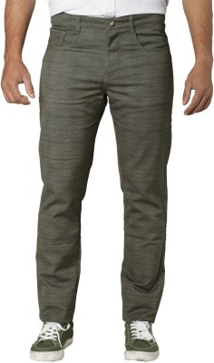 Muffynn Regular Fit Men Green Trousers