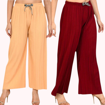 FABBIZZ Regular Fit Women Multicolor Trousers