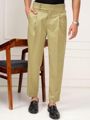 HIGHLANDER Slim Fit Men Khaki Trousers