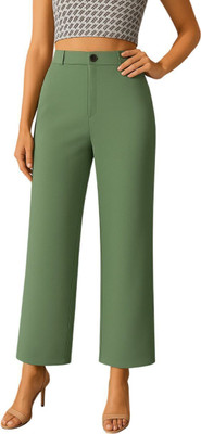 KARIMA INETERNATIONAL Regular Fit Women Green Trousers