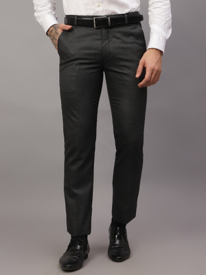 CANTABIL Regular Fit Men Grey Trousers