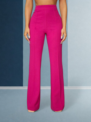 Anitafashion Comfort Fit Women Pink Trousers