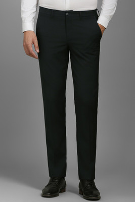 LOUIS PHILIPPE Slim Fit Men Dark Blue Trousers