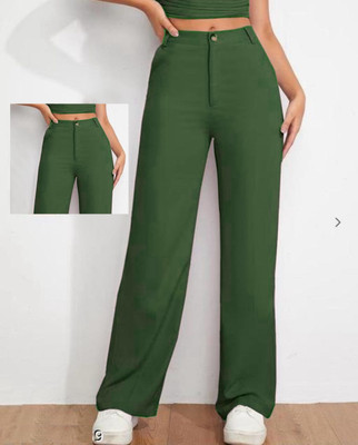 Tashvi Straight Fit Women Black Trousers