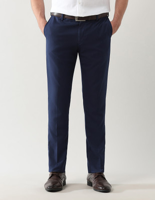 ARROW Regular Fit Men Blue Trousers