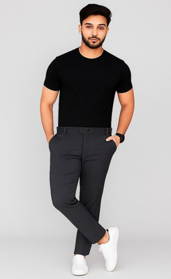 STYROVA Solid Men Grey Track Pants