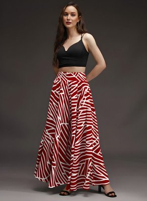 NEXSUS APPARELS Flared Women Red, White Trousers