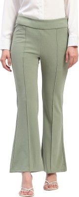 MADAME Comfort Fit Women Green Trousers