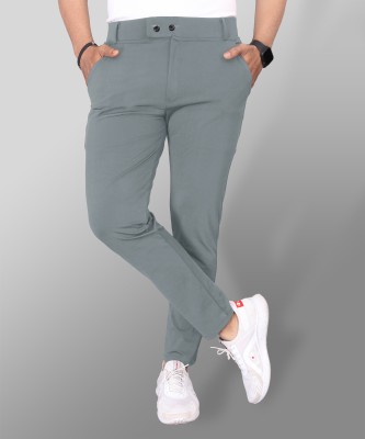 VeBNoR Regular Fit Men Grey Trousers