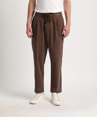 THE BEAR HOUSE Relaxed Men Brown Trousers