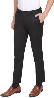 ARROW Slim Fit Men Black Trousers