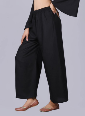 APQRS Regular Fit Women Black Trousers