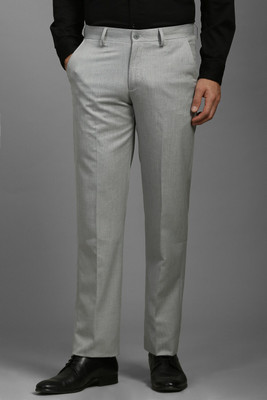 LOUIS PHILIPPE Regular Fit Men Grey Trousers